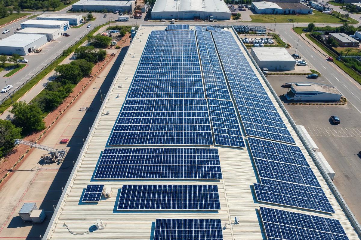 60 kW industrial rooftop plant