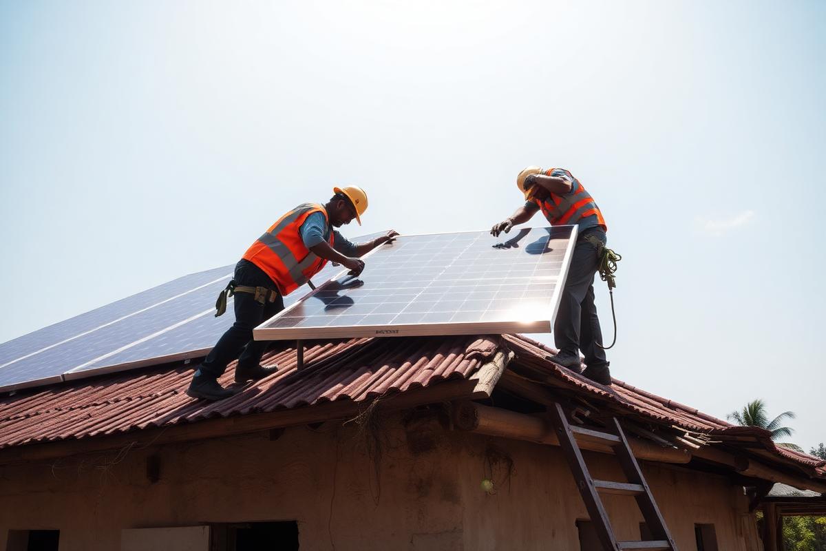 5 kW hybrid rooftop for a family home